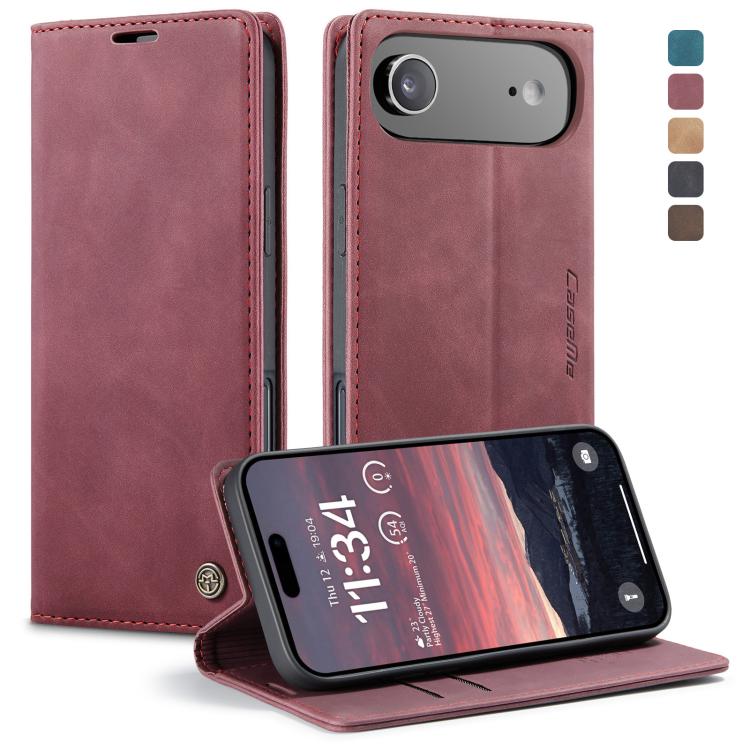CaseMe 013 Custodia per telefono in pelle con flip orizzontale multifunzionale, For iPhone Air, For iPhone 16 Pro Max, For iPhone 16 Pro, For iPhone 16 Plus