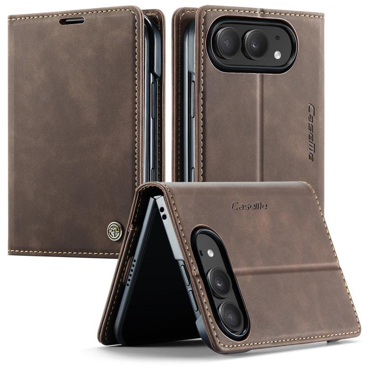 CaseMe 013 Custodia per telefono in pelle con flip orizzontale multifunzionale, For iPhone Duo, For iPhone 17, For iPhone Air, For iPhone 16 Pro Max