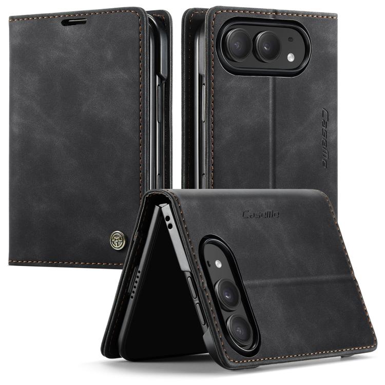 CaseMe 013 Custodia per telefono in pelle con flip orizzontale multifunzionale, For iPhone Duo, For iPhone 17, For iPhone Air, For iPhone 16 Pro Max