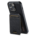 Custodia per telefono in pelle con portafoglio MagSafe Suteni H18 Cross Grain, For iPhone 12 Pro
