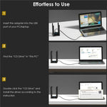 WAVLINK WN695X2 AX5400 USB WiFi 6 Dongle 4 Antenne Ricevitore Adattatore Wireless Tri-Band