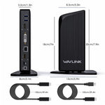 Docking station USB-C 13 in 1 con triplo monitor 4K