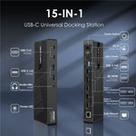 Stazione di aggancio per laptop con triplo display 4K WAVLINK UG69PD25 Pro 100W PD, US Plug, EU Plug, UK Plug, AU Plug