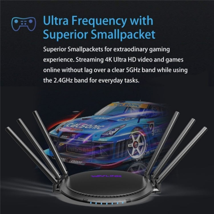Ripetitore wireless dual band WAVLINK WN531A6 Router WiFi con porta Ethernet Gigabit AC2100, US Plug, UK Plug, EU Plug, AU Plug