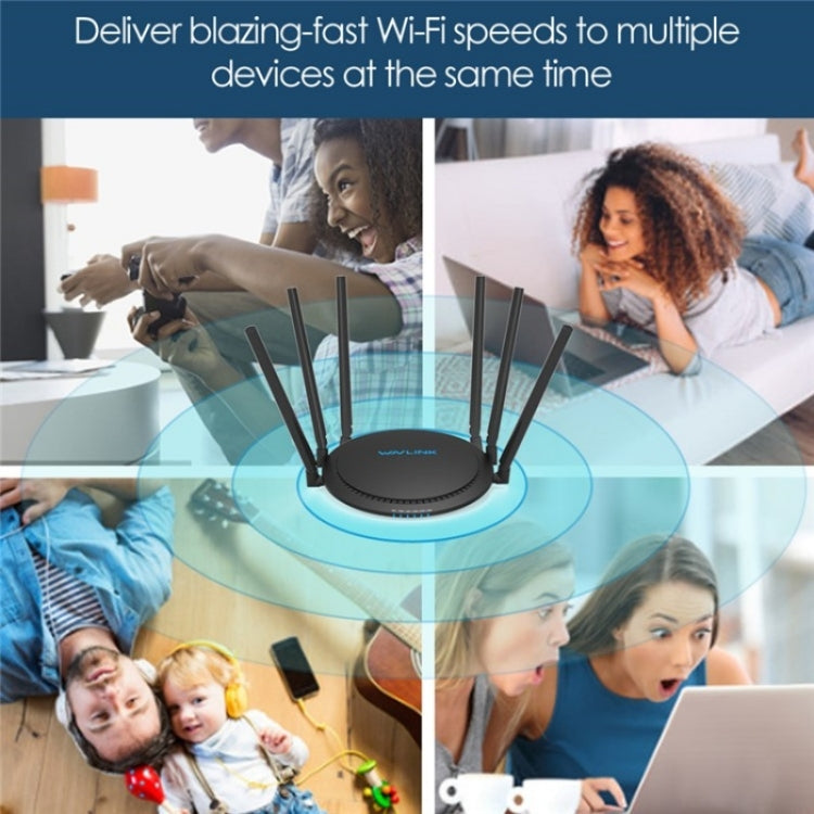 Ripetitore wireless dual band WAVLINK WN531A6 Router WiFi con porta Ethernet Gigabit AC2100, US Plug, UK Plug, EU Plug, AU Plug
