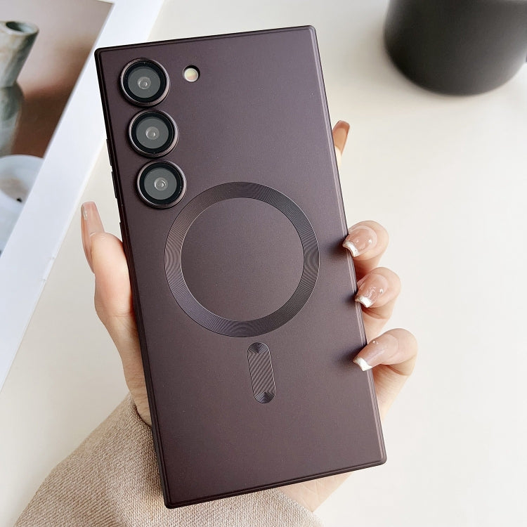 Custodia per telefono in TPU liquido Magsafe con vernice metallizzata, For Samsung Galaxy S22 Ultra 5G, For Samsung Galaxy S22+ 5G, For Samsung Galaxy S22 5G