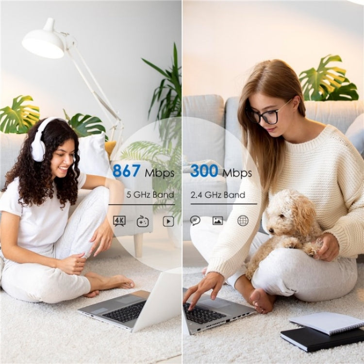 Router AP Dual Band AC1200 WAVLINK WN530HG3 con porta Ethernet WAN/LAN da 1000 Mbps, US Plug, UK Plug, EU Plug, AU Plug