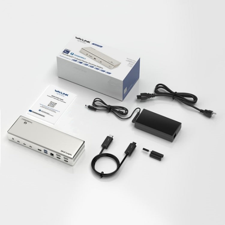 WAVLINK UTD41 PRO RJ45 / Audio / Lettore di schede SD Docking Station Thunderbolt 4 15 in 1, US Plug, UK Plug, EU Plug, AU Plug