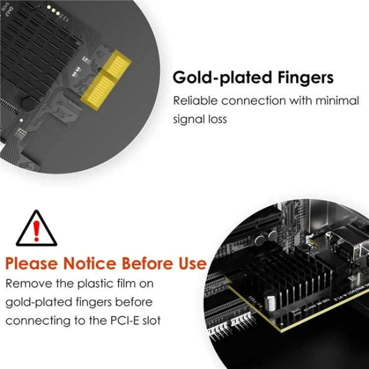 Scheda di rete PCIe con adattatore Ethernet RJ45 con chip RTL8125B da 2 Gbps WAVLINK NWP002, NWP002