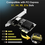 Scheda di rete PCIe con adattatore Ethernet RJ45 RTL8126 Chip WAVLINK NWP003 da 5 Gbps, NWP003