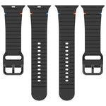 Cinturino per orologio in silicone con cuciture a grana ondulata, For Apple Watch Ultra 2 49mm, For Apple Watch Series 9 45mm