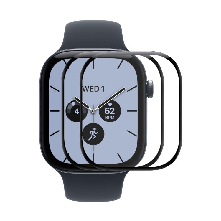 2 pezzi ENKAY 3D Full Coverage Soft PC Edge PMMA HD Screen Film, For Apple Watch Series 12 Aluminum / Titanium 46mm, For Apple Watch Series 12 Ceramic 46mm, For Apple Watch Series 12 Aluminum / Titanium 42mm, For Apple Watch Series 12 Ceramic 42mm     ...