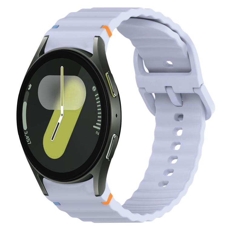 Cinturino per orologio in silicone a sgancio rapido con cucitura a grana ondulata, For Samsung Galaxy Watch FE 40mm, For Samsung Galaxy Watch 7 44mm
