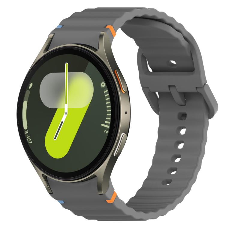 Cinturino per orologio in silicone a sgancio rapido con cucitura a grana ondulata, For Samsung Galaxy Watch FE 40mm, For Samsung Galaxy Watch 7 44mm