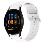 Cinturino per orologio in silicone a sgancio rapido con cucitura a grana ondulata, For Samsung Galaxy Watch FE 40mm, For Samsung Galaxy Watch 7 44mm