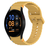 Cinturino per orologio in silicone a sgancio rapido con cucitura a grana ondulata, For Samsung Galaxy Watch FE 40mm, For Samsung Galaxy Watch 7 44mm