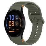 Cinturino per orologio in silicone a sgancio rapido con cucitura a grana ondulata, For Samsung Galaxy Watch FE 40mm, For Samsung Galaxy Watch 7 44mm