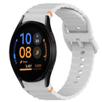 Cinturino per orologio in silicone a sgancio rapido con cucitura a grana ondulata, For Samsung Galaxy Watch FE 40mm, For Samsung Galaxy Watch 7 44mm