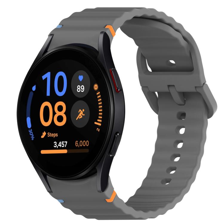 Cinturino per orologio in silicone a sgancio rapido con cucitura a grana ondulata, For Samsung Galaxy Watch FE 40mm, For Samsung Galaxy Watch 7 44mm