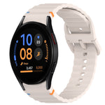 Cinturino per orologio in silicone a sgancio rapido con cucitura a grana ondulata, For Samsung Galaxy Watch FE 40mm, For Samsung Galaxy Watch 7 44mm