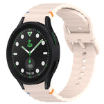 Cinturino per orologio in silicone a sgancio rapido con cucitura a grana ondulata, For Samsung Galaxy Watch 5 Golf Edition, For Samsung Galaxy Watch 5  44mm
