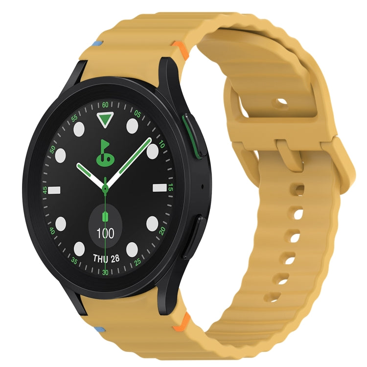 Cinturino per orologio in silicone a sgancio rapido con cucitura a grana ondulata, For Samsung Galaxy Watch 5 Golf Edition, For Samsung Galaxy Watch 5  44mm