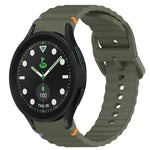 Cinturino per orologio in silicone a sgancio rapido con cucitura a grana ondulata, For Samsung Galaxy Watch 5 Golf Edition, For Samsung Galaxy Watch 5  44mm