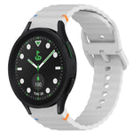 Cinturino per orologio in silicone a sgancio rapido con cucitura a grana ondulata, For Samsung Galaxy Watch 5 Golf Edition, For Samsung Galaxy Watch 5  44mm