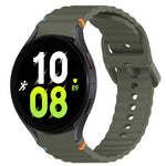 Cinturino per orologio in silicone a sgancio rapido con cucitura a grana ondulata, For Samsung Galaxy Watch 5 Golf Edition, For Samsung Galaxy Watch 5  44mm