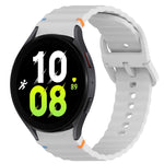 Cinturino per orologio in silicone a sgancio rapido con cucitura a grana ondulata, For Samsung Galaxy Watch 5 Golf Edition, For Samsung Galaxy Watch 5  44mm