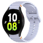 Cinturino per orologio in silicone a sgancio rapido con cucitura a grana ondulata, For Samsung Galaxy Watch 5 Pro  45mm, For Samsung Galaxy Watch 5  40mm