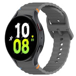 Cinturino per orologio in silicone a sgancio rapido con cucitura a grana ondulata, For Samsung Galaxy Watch 5 Pro  45mm, For Samsung Galaxy Watch 5  40mm