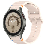 Cinturino per orologio in silicone a sgancio rapido con cucitura a grana ondulata, For Samsung Galaxy Watch 5 Pro  45mm, For Samsung Galaxy Watch 5  40mm