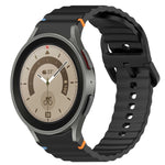 Cinturino per orologio in silicone a sgancio rapido con cucitura a grana ondulata, For Samsung Galaxy Watch 5 Pro  45mm, For Samsung Galaxy Watch 5  40mm