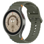 Cinturino per orologio in silicone a sgancio rapido con cucitura a grana ondulata, For Samsung Galaxy Watch 5 Pro  45mm, For Samsung Galaxy Watch 5  40mm