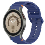 Cinturino per orologio in silicone a sgancio rapido con cucitura a grana ondulata, For Samsung Galaxy Watch 5 Pro  45mm, For Samsung Galaxy Watch 5  40mm
