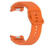 Cinturino per orologio in silicone a sgancio rapido con cucitura a grana ondulata, For Samsung Galaxy Watch 4 44mm, For Samsung Galaxy Watch 4 40mm