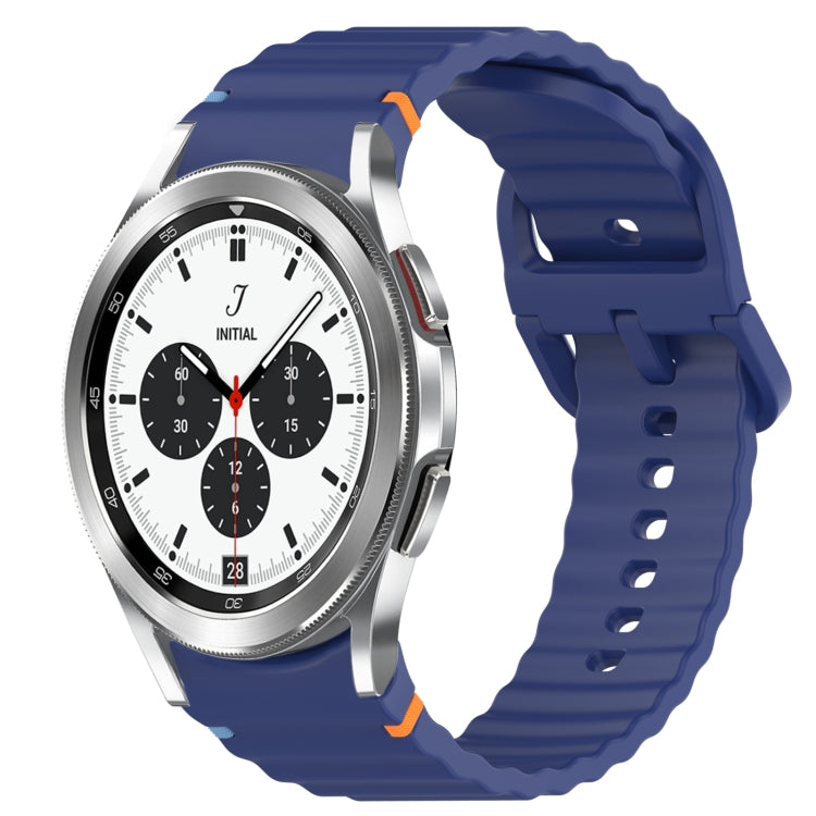 Cinturino per orologio in silicone a sgancio rapido con cucitura a grana ondulata, For Samsung  Galaxy Watch 4 Classic 46mm, For Samsung  Galaxy Watch 4 Classic 42mm