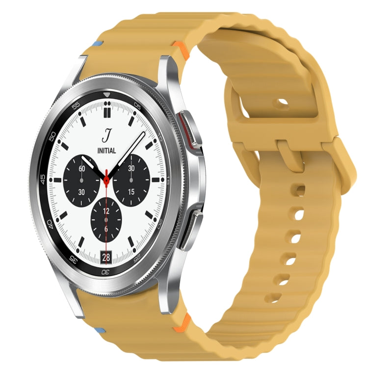 Cinturino per orologio in silicone a sgancio rapido con cucitura a grana ondulata, For Samsung  Galaxy Watch 4 Classic 46mm, For Samsung  Galaxy Watch 4 Classic 42mm