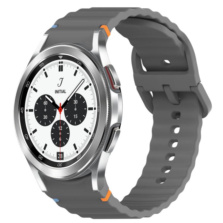 Cinturino per orologio in silicone a sgancio rapido con cucitura a grana ondulata, For Samsung  Galaxy Watch 4 Classic 46mm, For Samsung  Galaxy Watch 4 Classic 42mm