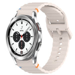 Cinturino per orologio in silicone a sgancio rapido con cucitura a grana ondulata, For Samsung  Galaxy Watch 4 Classic 46mm, For Samsung  Galaxy Watch 4 Classic 42mm