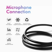 Cavo microfono XLR maschio-femmina 3 pin 1,5m nero