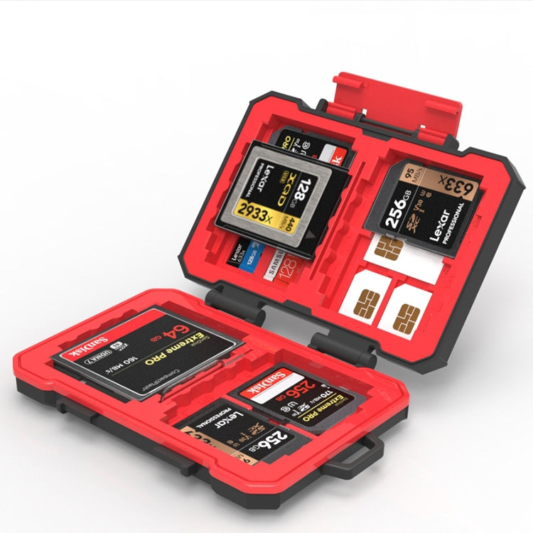 Organizzatore per schede di memoria SD / TF / XQD / CF / SIM / TF Desiontal, scatola impermeabile portatile per esterni, LP-E8