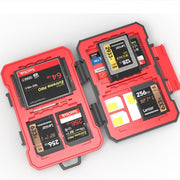 Organizzatore per schede di memoria SD / TF / XQD / CF / SIM / TF Desiontal, scatola impermeabile portatile per esterni, LP-E8