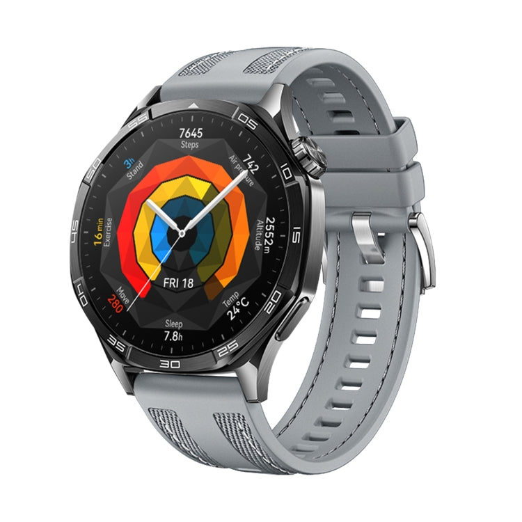 Cinturino per orologio in silicone e nylon ibrido, For Huawei Watch GT 5 Pro 46mm, For Huawei Watch GT 5 46mm