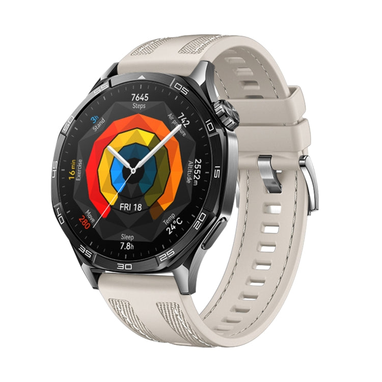 Cinturino per orologio in silicone e nylon ibrido, For Huawei Watch GT 5 Pro 46mm, For Huawei Watch GT 5 46mm