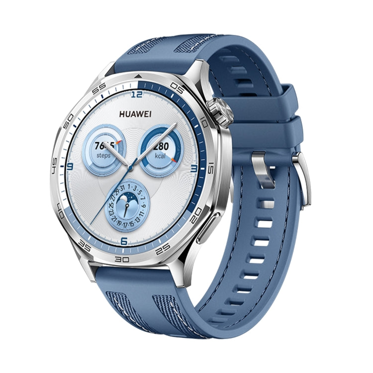 Cinturino per orologio in silicone e nylon ibrido, For Huawei Watch GT 5 Pro 46mm, For Huawei Watch GT 5 46mm