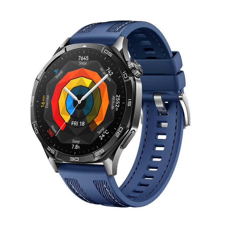 Cinturino per orologio in silicone e nylon ibrido, For Huawei Watch GT 5 Pro 46mm, For Huawei Watch GT 5 46mm