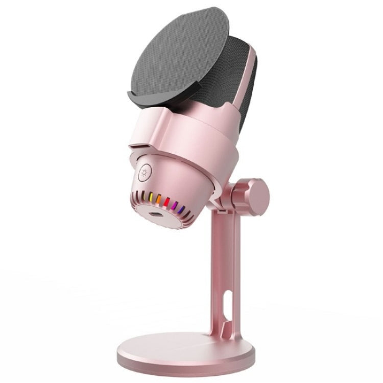 Microfono USB ME9 Microfono da tavolo ENC con riduzione del rumore e luce RGB, ME9
