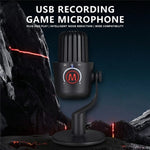 Microfono a condensatore USB per giochi con riduzione rumore